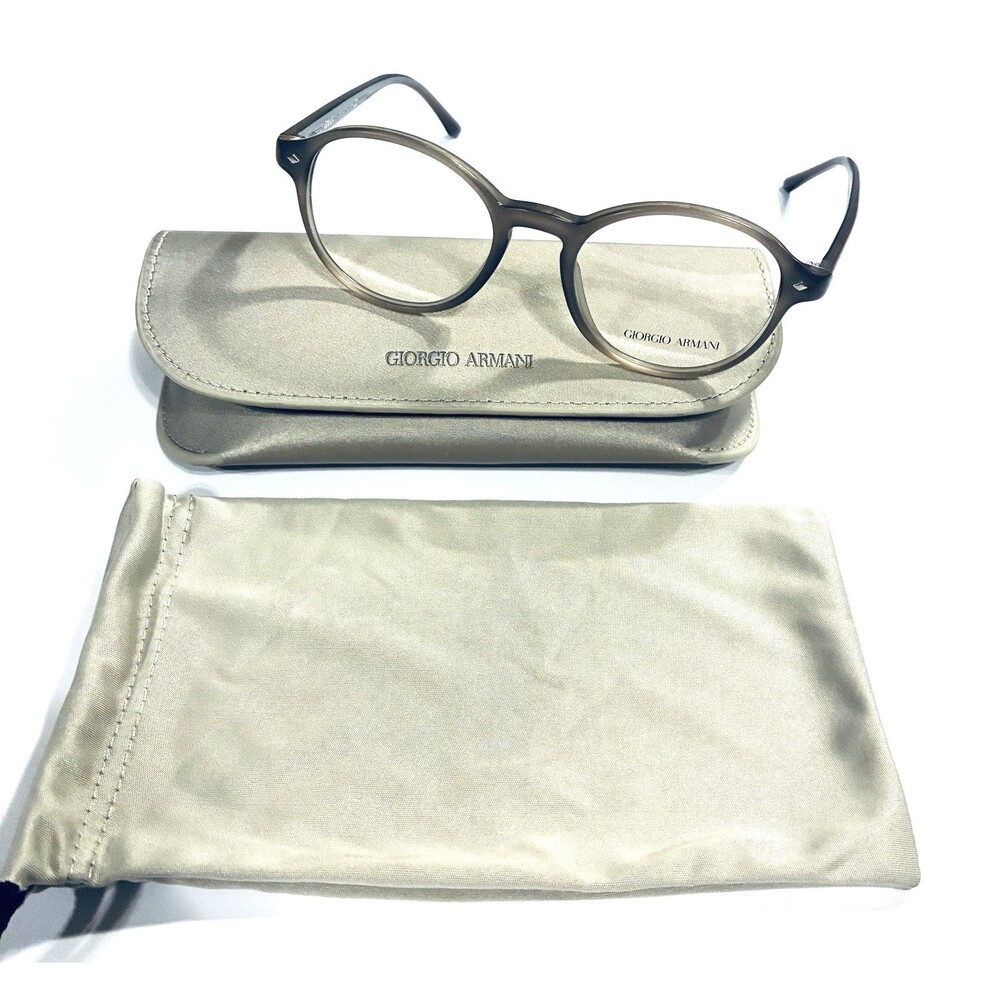 New Giorgio Armani AR7004 5012 Mens Eyeglass Frames Matte Grey Round 48-19~145